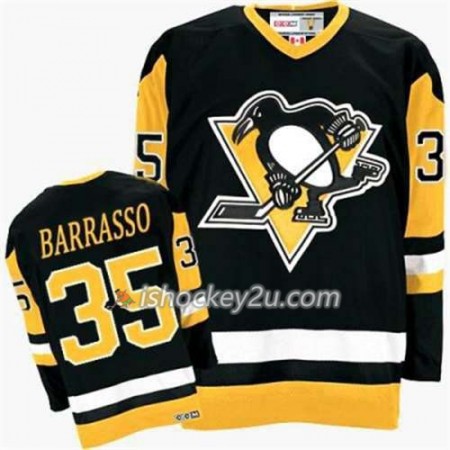Reebok Mænd NHL Pittsburgh Penguins Trøje Tom Barrasso CCM 35 Sort Tredje Reebok Mænd NHL Pittsburgh Penguins Trøje Tom Barrasso CCM 35 Sort Tredje