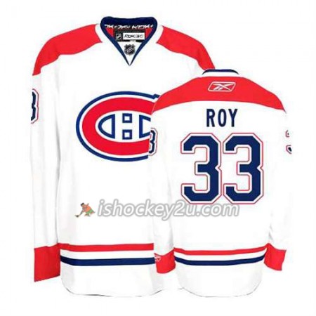 Reebok Mænd NHL Montreal Canadiens Trøje Patrick Roy #33 Udebane Hvid Reebok Mænd NHL Montreal Canadiens Trøje Patrick Roy #33 Udebane Hvid