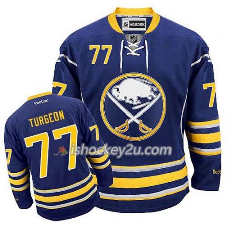 Reebok Mænd NHL Buffalo Sabres Trøje Pierre Turgeon #77 Hjemme Blå