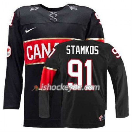 Reebok Dame NHL Canada Team Trøje Steven Stamkos #91 Tredje Sort
