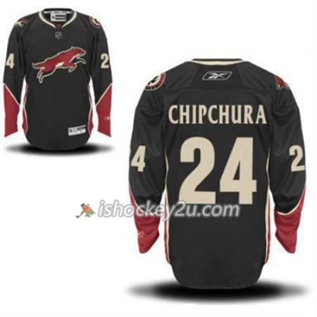 Reebok Mænd NHL Phoenix Coyotes Kyle Chipchura 24 Sort Tredje