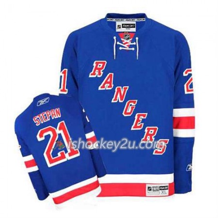 Reebok Mænd NHL New York Rangers Trøje Derek Stepan #21 Hjemme Blå