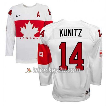 Reebok Dame NHL Canada Team Trøje Chris Kunitz #14 Hjemme Hvid