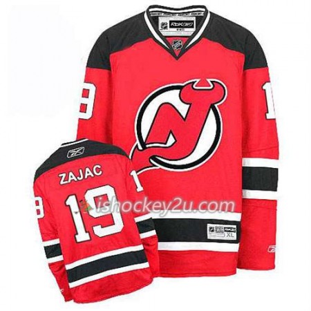 Reebok Mænd NHL New Jersey Devils Trøje Travis Zajac #19 Hjemme Rød