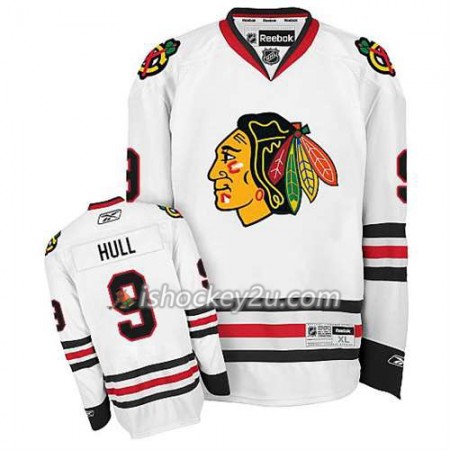 Børn NHL Chicago Blackhawks Trøje Bobby Hull #9 Premier Udebane Hvid Børn NHL Chicago Blackhawks Trøje Bobby Hull #9 Premier Udebane Hvid
