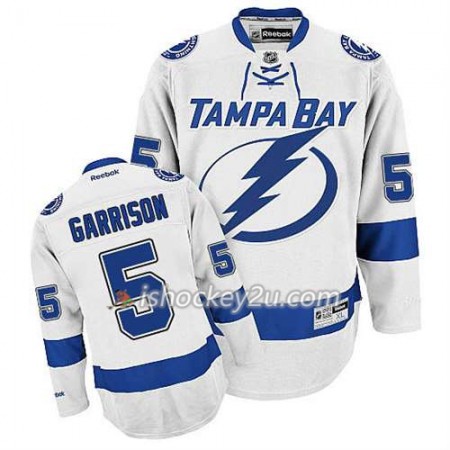 Reebok Mænd NHL Tampa Bay Lightning Trøje Jason Garrison #5 Udebane Hvid Reebok Mænd NHL Tampa Bay Lightning Trøje Jason Garrison #5 Udebane Hvid