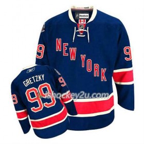 Reebok Mænd NHL New York Rangers Trøje Wayne Gretzky #99 Tredje Blå