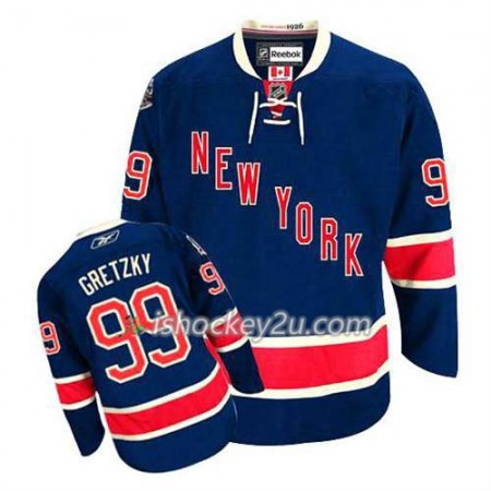 Reebok Mænd NHL New York Rangers Trøje Wayne Gretzky #99 Tredje Blå