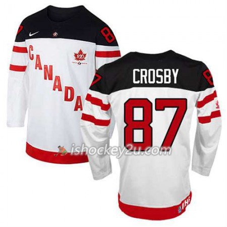 Børn NHL Canada Team Trøje Sidney Crosby #87 100th Anniversary Hvid