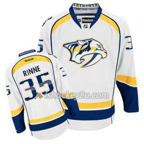 Reebok Mænd NHL Nashville Predators Trøje Pekka Rinne #35 Udebane Hvid