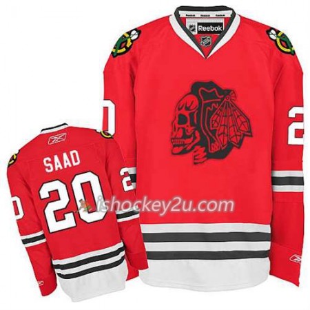 Børn NHL Chicago Blackhawks Trøje Brandon Saad #20 Red Skull