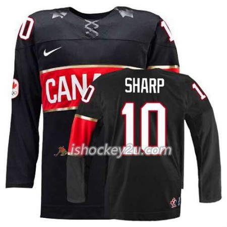 Børn NHL Canada Team Trøje Patrick Sharp #10 Tredje Sort