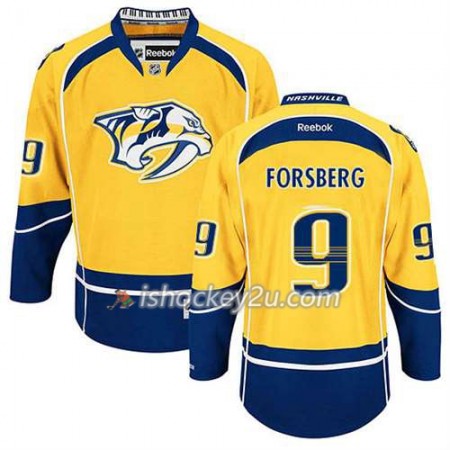 Reebok Mænd NHL Nashville Predators Trøje Filip Forsberg #9 Hjemme Guld