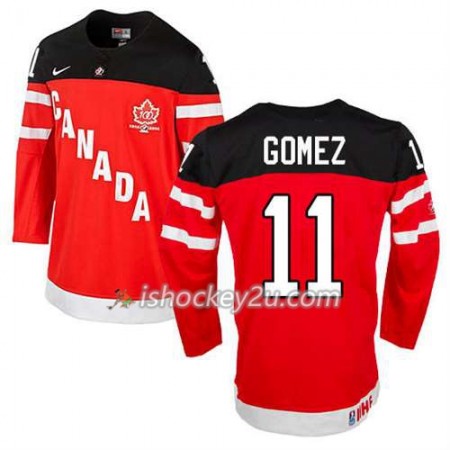 Børn NHL Canada Team Trøje Scott Gomez #11 100th Anniversary Rød
