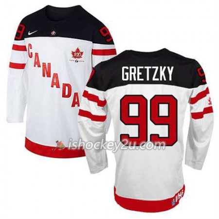 Børn NHL Canada Team Trøje Wayne Gretzky #99 100th Anniversary Hvid