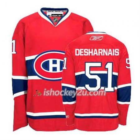 Reebok Mænd NHL Montreal Canadiens Trøje David Desharnais #51 Hjemme Rød