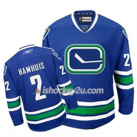 Reebok Mænd NHL Vancouver Canucks Trøje Dan Hamhuis #2 Tredje Blå