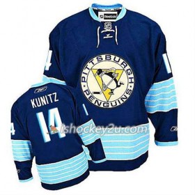 Reebok NHL Pittsburgh Penguins Trøje Chris Kunitz #14 Blå Tredje 2016 Stanley Cup