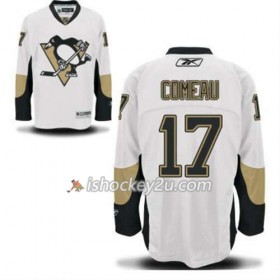 Reebok Mænd NHL Pittsburgh Penguins Trøje Blake Comeau 17 Hvid Udebane