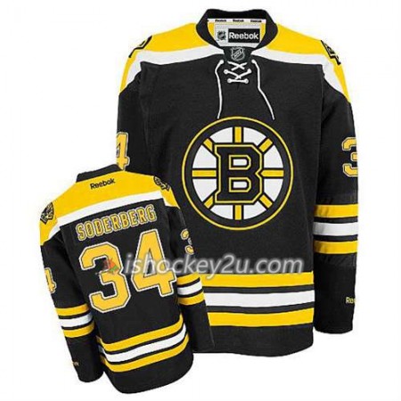 Reebok Mænd NHL Boston Bruins Trøje Carl Soderberg #34 Hjemme Sort