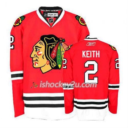 Reebok Mænd NHL Chicago Blackhawks Trøje Duncan Keith #2 Hjemme Sort