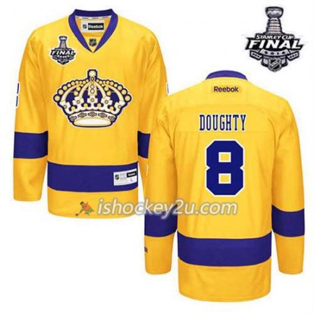 Børn NHL Los Angeles Kings Trøje Drew Doughty #8 Tredje Guld 2014 Stanley Cup