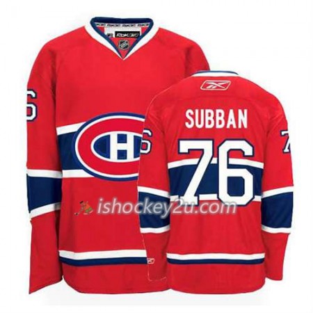 Reebok Mænd NHL Montreal Canadiens Trøje P.K Subban #76 Hjemme Rød