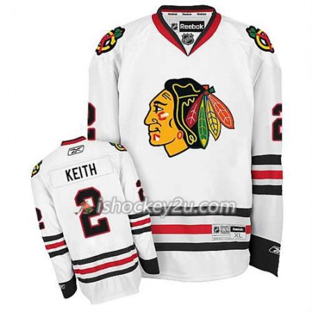 Børn NHL Chicago Blackhawks Trøje Duncan Keith #2 Premier Udebane Hvid