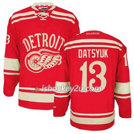 Reebok Mænd NHL Detroit Red Wings Trøje Pavel Datsyuk #13 2014 Winter Classic Rød
