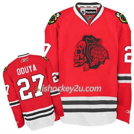Børn NHL Chicago Blackhawks Trøje Johnny Oduya #27 Red Skull