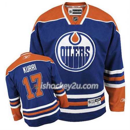 Reebok Mænd NHL Edmonton Oilers Trøje Jari Kurri #17 Hjemme Blå