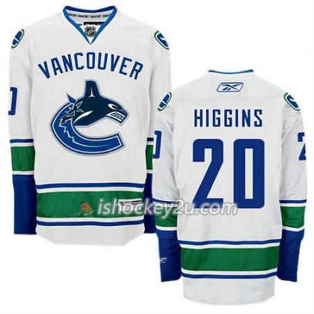Reebok Mænd NHL Vancouver Canucks Trøje Chris Higgins #20 Udebane Hvid
