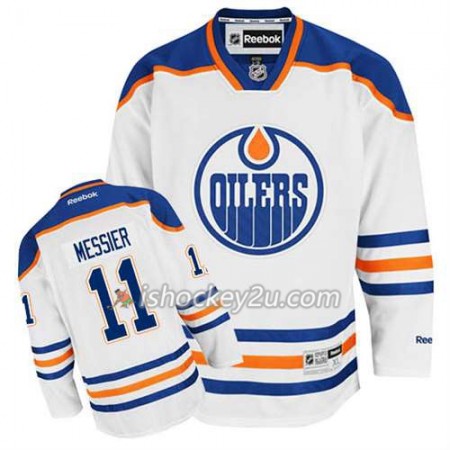 Reebok Mænd NHL Edmonton Oilers Trøje Mark Messier #11 Udebane Hvid