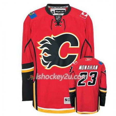 Reebok Mænd NHL Calgary Flames Trøje Sean Monahan #23 Hjemme Rød