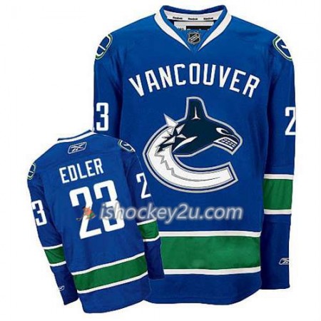 Reebok Mænd NHL Vancouver Canucks Trøje Alexander Edler #23 Hjemme Blå