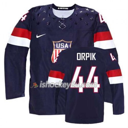 Reebok Mænd NHL USA Team Trøje Brooks Orpik #44 Udebane Blå