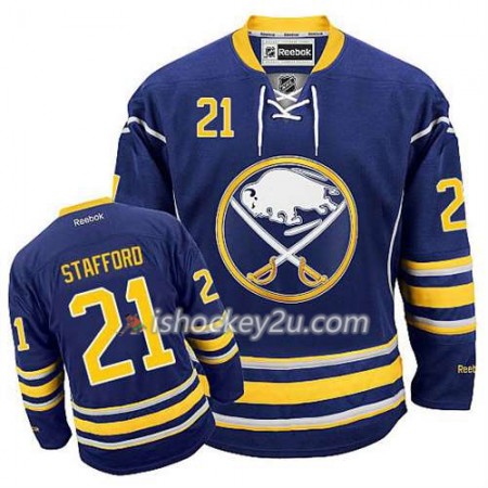 Reebok Mænd NHL Buffalo Sabres Trøje Drew Stafford #21 Hjemme Blå