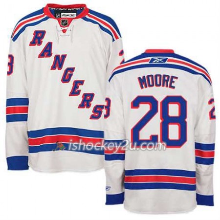 Reebok Mænd NHL New York Rangers Trøje Dominic Moore #28 Udebane Hvid
