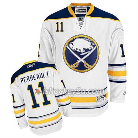 Reebok Mænd NHL Buffalo Sabres Trøje Gilbert Perreault #11 Udebane Hvid Reebok Mænd NHL Buffalo Sabres Trøje Gilbert Perreault #11 Udebane Hvid