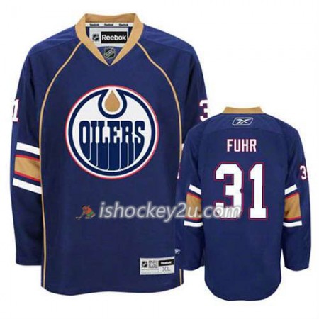 Reebok Mænd NHL Edmonton Oilers Trøje Grant Fuhr #31 Tredje Blå
