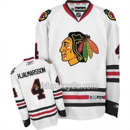 Reebok Mænd NHL Chicago Blackhawks Trøje Niklas Hjalmarsson 4 Hvid Udebane