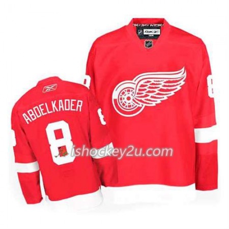 Reebok Mænd NHL Detroit Red Wings Trøje Justin Abdelkader #8 Hjemme Rød