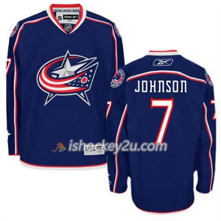 Reebok Mænd NHL Columbus Blue Jackets Trøje Jack Johnson #7 Hjemme Blå