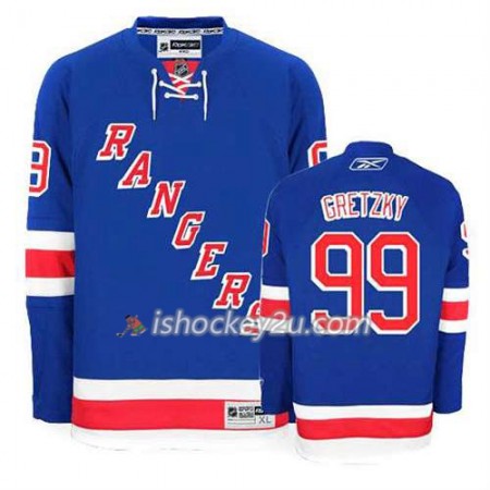 Reebok Mænd NHL New York Rangers Trøje Wayne Gretzky #99 Hjemme Blå