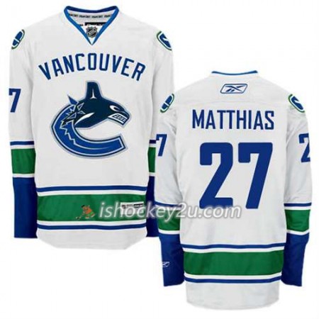 Reebok Mænd NHL Vancouver Canucks Trøje Shawn Matthias #27 Udebane Hvid