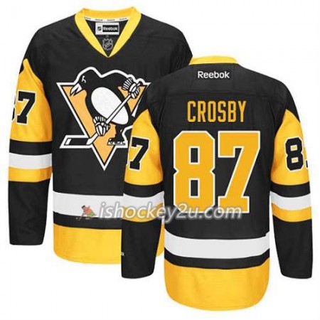 Reebok Mænd NHL Pittsburgh Penguins Trøje Sidney Crosby 87 Sort Tredje Reebok Mænd NHL Pittsburgh Penguins Trøje Sidney Crosby 87 Sort Tredje
