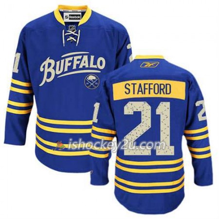 Reebok Mænd NHL Buffalo Sabres Trøje Drew Stafford #21 Tredje Blå