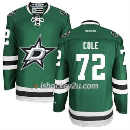 Reebok Mænd NHL Dallas Stars Trøje Erik Cole #72 Hjemme Grøn