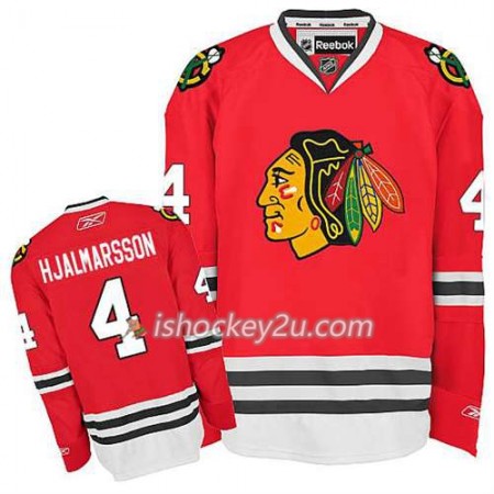 Børn NHL Chicago Blackhawks Trøje Niklas Hjalmarsson #4 Premier Hjemme Rød