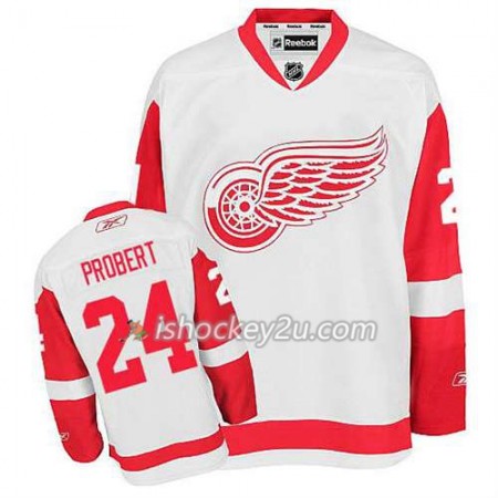 Reebok Mænd NHL Detroit Red Wings Trøje Bob Probert #24 Udebane Hvid